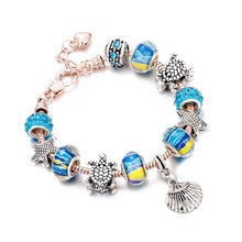 Load image into Gallery viewer, Rose Gold Snake Bracelets Women Lobster Buckle Bangles Crystal