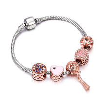 Load image into Gallery viewer, New Fashion Crystal Bangle Snake Chain Bracelet