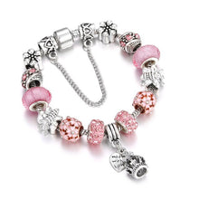Load image into Gallery viewer, Charm Women Bracelet Snake Chain Bracelets Pink Crystal