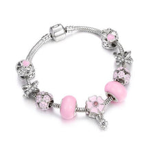 Load image into Gallery viewer, Charm Women Bracelet Snake Chain Bracelets Pink Crystal
