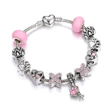 Load image into Gallery viewer, Charm Women Bracelet Snake Chain Bracelets Pink Crystal