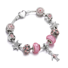 Load image into Gallery viewer, Charm Women Bracelet Snake Chain Bracelets Pink Crystal