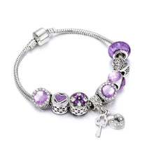Load image into Gallery viewer, New Original Silver Color DIY Crystal Beaded Bracelets