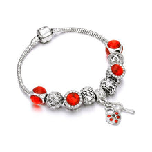Load image into Gallery viewer, New Original Silver Color DIY Crystal Beaded Bracelets