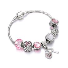 Load image into Gallery viewer, New Original Silver Color DIY Crystal Beaded Bracelets