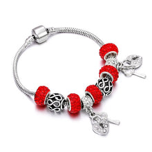 Load image into Gallery viewer, New Original Silver Color DIY Crystal Beaded Bracelets