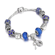 Load image into Gallery viewer, New Original Silver Color DIY Crystal Beaded Bracelets