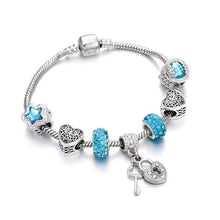 Load image into Gallery viewer, New Original Silver Color DIY Crystal Beaded Bracelets