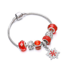 Load image into Gallery viewer, Charms Red Crystal Bracelet Woman Snake Chain Bracelets