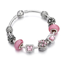 Load image into Gallery viewer, Charms Bracelets For Women Queen Jewelry Crown Pendant Silver