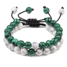 Load image into Gallery viewer, 2PCS/Set Couple Bracelet Black White Beads Braided Distance Bracelets Women Men