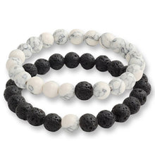 Load image into Gallery viewer, 17 Style Tiger Eye Black Line Hematite Charm Bracelet Men