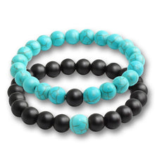 Load image into Gallery viewer, 17 Style Tiger Eye Black Line Hematite Charm Bracelet Men