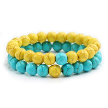 Load image into Gallery viewer, Natural Charm Stone Bead Bracelets Set For Women Men