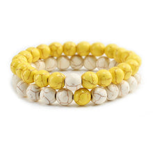Load image into Gallery viewer, Natural Charm Stone Bead Bracelets Set For Women Men