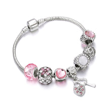 Load image into Gallery viewer, New Original Silver Color DIY Crystal Beaded Bracelets
