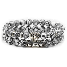 Load image into Gallery viewer, Quality Men 2pcs/set Black Lava Stone Beaded Bracelets

