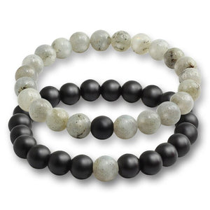 17 Style Tiger Eye Black Line Hematite Charm Bracelet Men