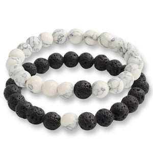 17 Style Tiger Eye Black Line Hematite Charm Bracelet Men