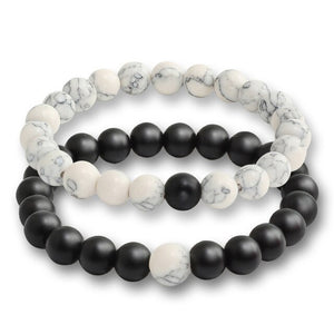 17 Style Tiger Eye Black Line Hematite Charm Bracelet Men