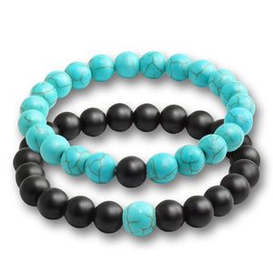 17 Style Tiger Eye Black Line Hematite Charm Bracelet Men