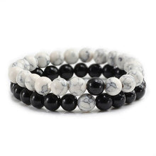 Load image into Gallery viewer, 17 Style Tiger Eye Black Line Hematite Charm Bracelet Men
