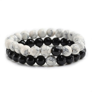 17 Style Tiger Eye Black Line Hematite Charm Bracelet Men
