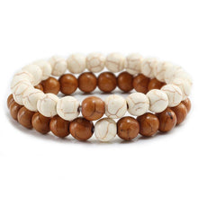 Load image into Gallery viewer, Natural Charm Stone Bead Bracelets Set For Women Men
